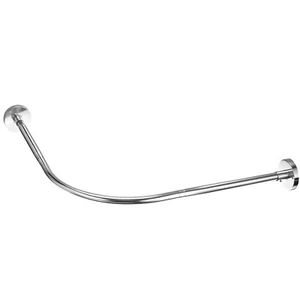 Stainless Steel L Shaped Corner Shower Curtain Rod 90-130cm/35"-51" - Picture 1 of 8