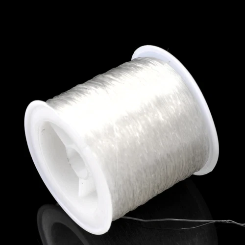 5 METRI /rotolo Filo Elastico trasparente per braccialetti bracciali bigiotteria - Immagine 1 di 4