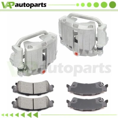 Rear Brake Calipers and Ceramic Pads L+R For 2000-2002 Chevrolet Suburban 1500 Foto 1 de 4