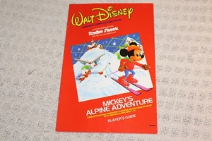 Disney TRS-80 Tandy Radio Shack Mickey's Alpine Adventures Manual ONLY - Picture 1 of 2