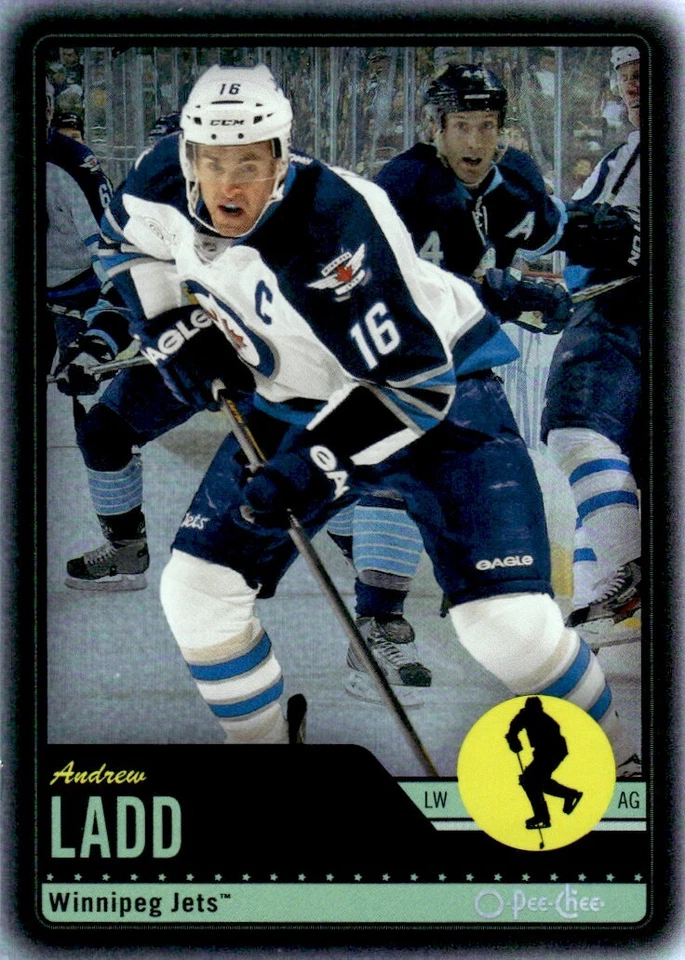 2012-13 O-Pee-Chee Black Rainbow Andrew Ladd /100 Winnipeg Jets #49 - Image 1 of 2