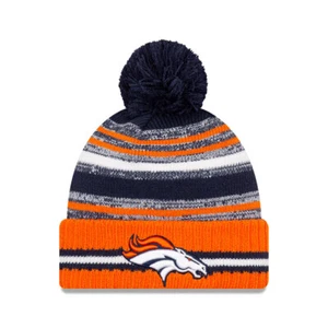 New Era Cap Kid's NFL Denver Broncos Sideline Winter Knit Bobble Beanie Hat - Picture 1 of 1