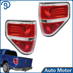 Par de luces traseras de freno rojas cromadas para Ford F150 2009-2014 aptas para Ford F150 - Imagen 1 de 13