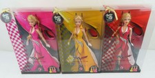Barbie Mattel America Favorites Red Yellow Pink Corvette Set Of 3
