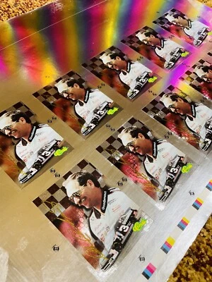 1995 DALE EARNHARDT LIMITED ED PRINT UNCUT PROMO TEST PRINTING PROOF SHEET RARE - Image 1 of 4