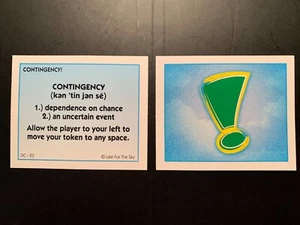 Monopoly   Washington DC    Contingency Cards    YOU PICK    Late for the Sky - Picture 1 of 12