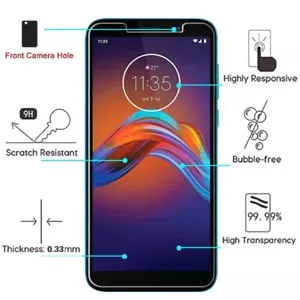 Motorola Moto E6 PLAY Premium Stoßfest Displayschutzfolie Schutz Hartglas - Bild 1 von 9