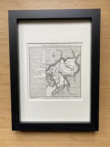 Thomas Badeslade - Map Of Westmorland - Framed & Glazed - Ltd Edt Facsimile - Picture 1 of 3
