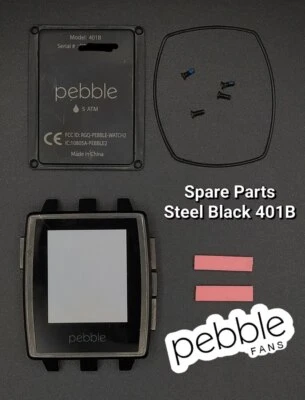 SPARE PART - Smartwatch PEBBLE STEEL BLACK - Bild 1 von 4