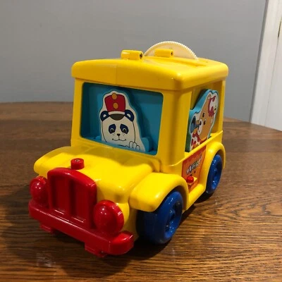 TOMY Circus Bus Musical Driving Bus 4 Records Working 1999 School Nursery Rhymes - Image 1 of 4