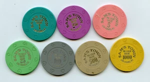 Set 7 NCV Casino Chips aus Sam's Town Las Vegas 1990er - Bild 1 von 2
