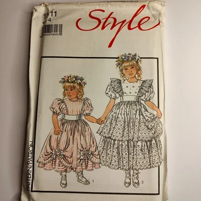 Vintage 1988 Style 1511 Child's Party/Bridesmaid Dress Pattern Size 4 Uncut - Image 1 of 3