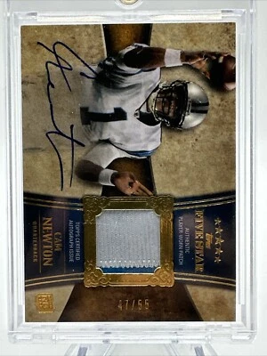 CAM NEWTON 2011 TOPPS FIVE STAR RC PATCH AUTO  GOLD /55 - Image 1 of 4