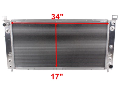 3-Row Aluminum Radiator For Cadillac Escalade Chevrolet GMC 1999-2014 34'' Core — 第 1/4 张图片