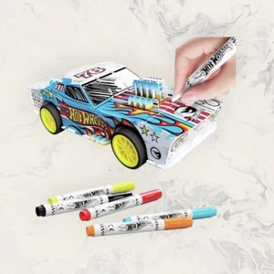 "Hot Wheels Maker Kitz Build Your Own Car - DIY Snap-Fit Kit with Pre-Cut Panels - Picture 1 of 3