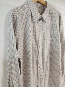 Camisa de hombre Ermenegildo Zegna Portofino cómoda manga larga algodón a cuadros ~ A023 - Imagen 1 de 16