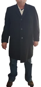 Brookford Clothes Exclusive 100% Kaschmir Mantel Herren Schwarz - Bild 1 von 11