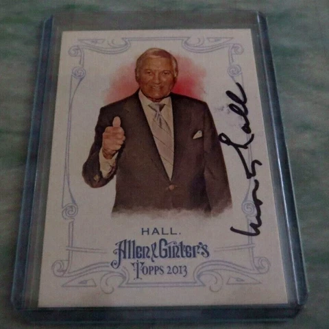 Monty Hall Game Show Host Lets Make A Deal signed autographed Allen & Ginter Cover