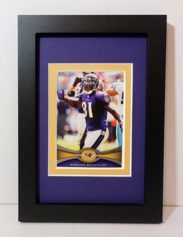 Anquan Boldin Baltimore Ravens Display Custom Framed NFL Football Card Plaque Cover