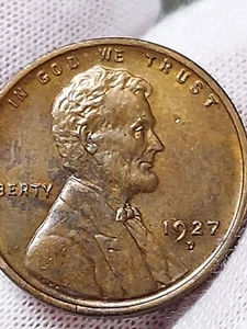 1927 D Lincoln Wheat Cent Bu Choice RB EYE-APPEAL M/11 - Picture 1 of 4