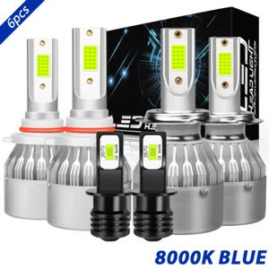 For Subaru Tribeca 2008-2013 2014 9005 H7 Headlight & H3 Fog Light LED Bulbs Kit - Picture 1 of 12