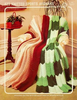 Sports Afghans Knitting Patterns By Bouquet - Image 1 of 3