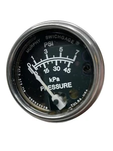 Murphy 20BPG-7 05703156 Oil Pressure Gauge, 0-75 PSI with Lockout - Picture 1 of 7