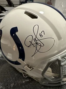 Reggie Wayne Autographed Colts Full Size Authentic Helmet With Beckett COA - Picture 1 of 5