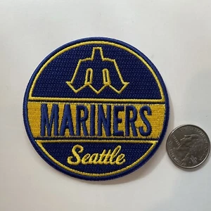 SEATTLE MARINERS  MLB  Vintage Embroidered Iron On  Patch 3” X 3” - Picture 1 of 2
