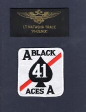 Natasha PHOENIX Trace TOP GUN Maverick Movie Name Tag VFA-41 Squadron Patch Set