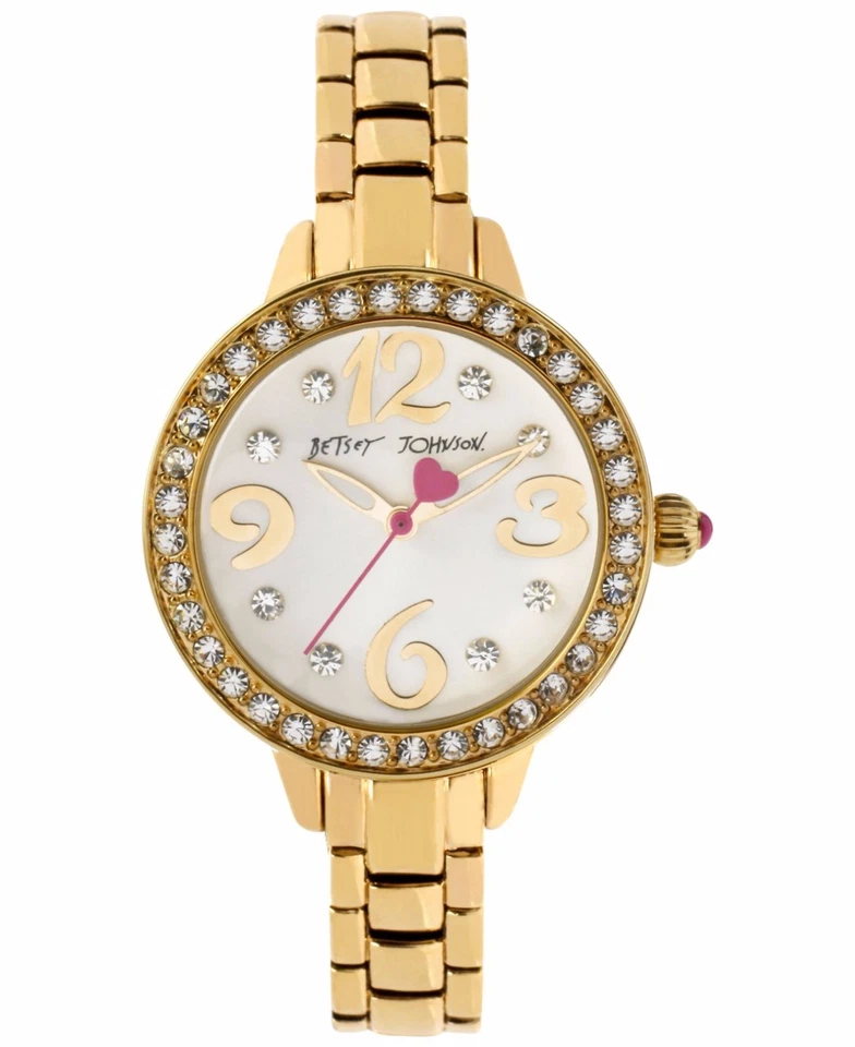 Reloj pulsera Betsey Johnson para mujer tono dorado 32 mm BJ00335-03 SIN CAJA Foto 1 de 1