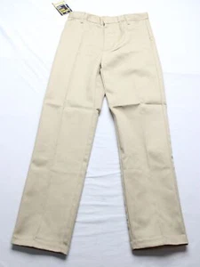 Galaxy By Harvic Boy's Double Knee School Uniform Pants CL8 Khaki Size US:10 NWT - Picture 1 of 4