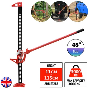 48" 3 Ton High Lift Recovery Ratchet Farm Jack Tractor Winch Hoist 4x4 Off Road - Picture 1 of 15