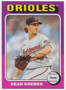 2024 Topps Heritage #65 Dean Kremer SP - Baltimore Orioles - Picture 1 of 2