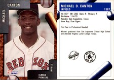 Michael Canton 1992 Fleer ProCards #1387 Card *AutographDen*