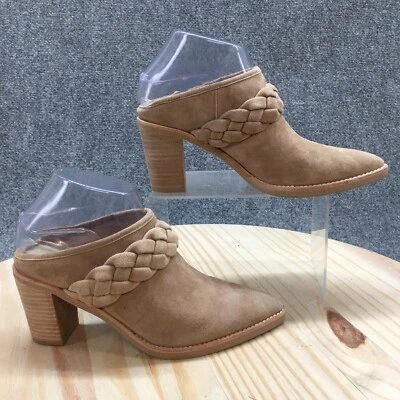 Dolce Vita Boots Womens 6 Serla Braided Slip On Pointed Mule Bootie Brown Heels - Image 1 of 4