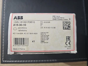 ABB A16 -30-10 (1SBL181001R3610) 190-220 VAC 50/60 HZ LAST ONE! - Picture 1 of 2