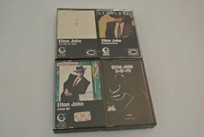 Elton John Cassette Tape Lot of 4 Too Low for Zero Breaking Hearts Jump Up 11-17 - Image 1 of 4