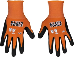 60672 Arbeitshandschuhe, Strick getaucht schnittfest ANSI A1 nitrilbeschichtete Handschuhe, Nylo - Bild 1 von 12