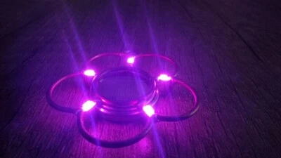 Original LED jewelry from copper wire. LED decoration handmade.Cristmas gift. - Image 1 of 4