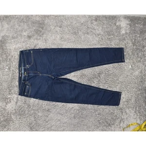 Michael Kors Women's Size 8 Izzy Skinny Ankle Jeans Blue Cotton Blend Zip Soli - Picture 1 of 8