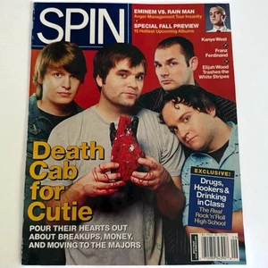 SPIN Magazine Sep 2005 Eminem Vs Rain Man ~ Kanye West ~ DEATH CAB For Cutie - Imagen 1 de 10