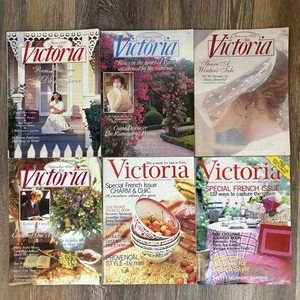Victoria Magazine Decorating/Food/Gardening Lot of 6 Vintage 1990-2002 2 French - Imagen 1 de 10