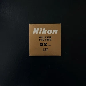 NIKON L37 52mm Filter for 52mm Nikon lens with case Box and instructions F FE FM - Picture 1 of 3