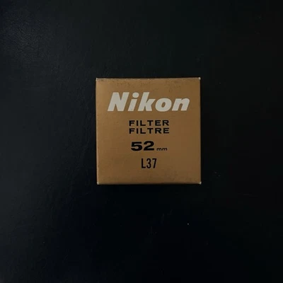 NIKON L37 52mm Filter for 52mm Nikon lens with case Box and instructions F FE FM - Image 1 of 3