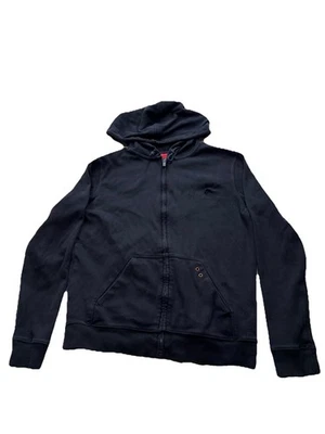 Sudadera con capucha Hugo Boss para hombre pequeña etiqueta roja negra Foto 1 de 4