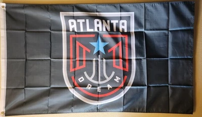 Atlanta Dream WNBA 3x5 Ft Flag Double Sided Print Banner Womens Basketball - Image 1 of 3