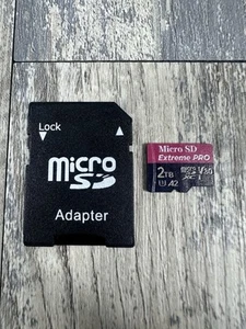 Micro SD Extreme PRO 2TB Micro SD MicroSDXC V30 A2 Memory Card - Picture 1 of 3