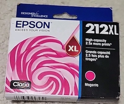 Epson 212XL T212XL320-S T212XL320-CP Magenta Ink Cartridge BB Date 03/25 SEALED - Image 1 of 3