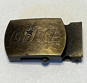 Vintage 1982 latón G.I. Hebilla de cinturón Joe talla infantil - Imagen 1 de 2